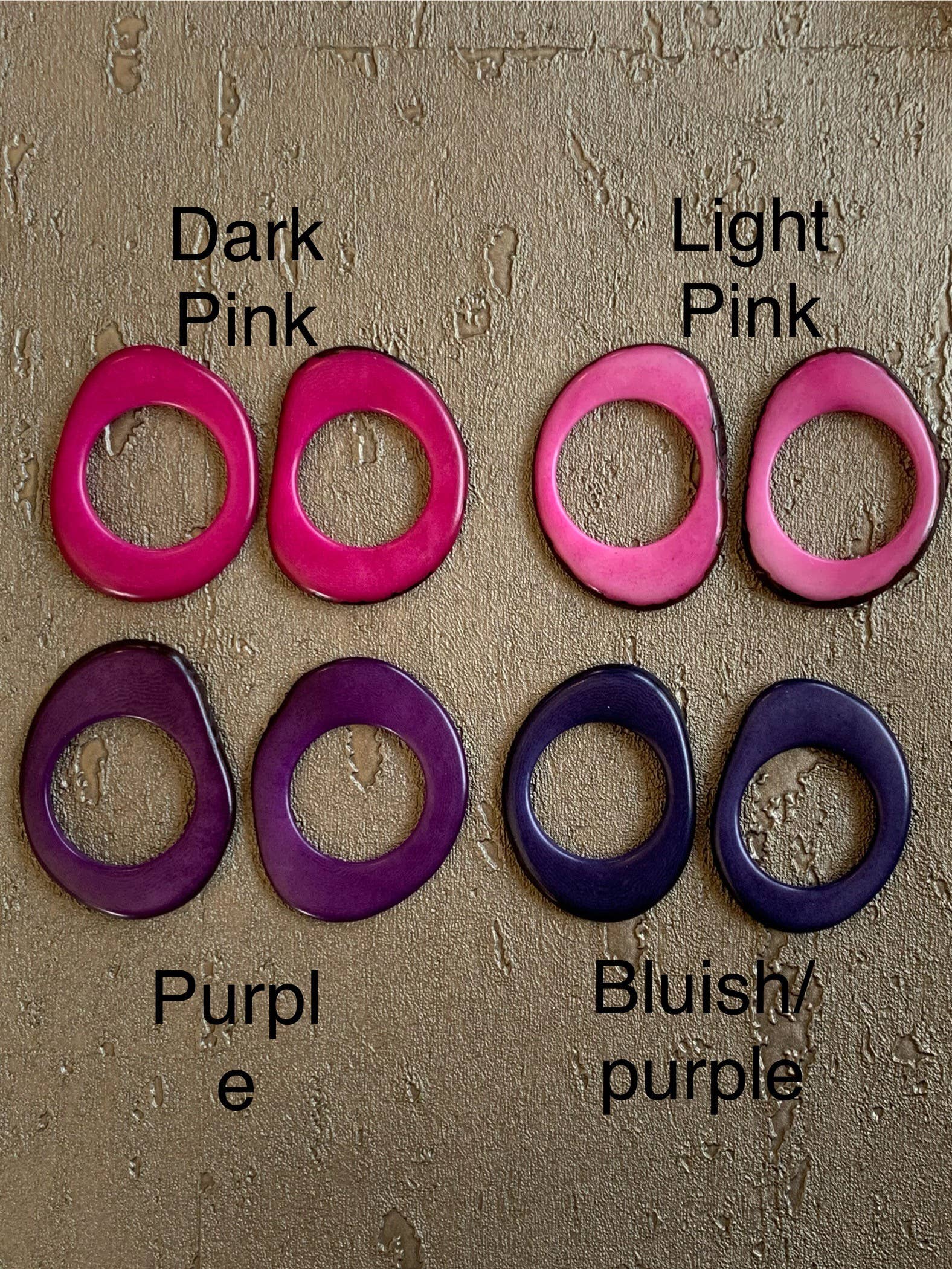 Veronica Riley Martens - Wholesale Dangle Earrings - Donut Shaped Tagua Dangle Earrings5