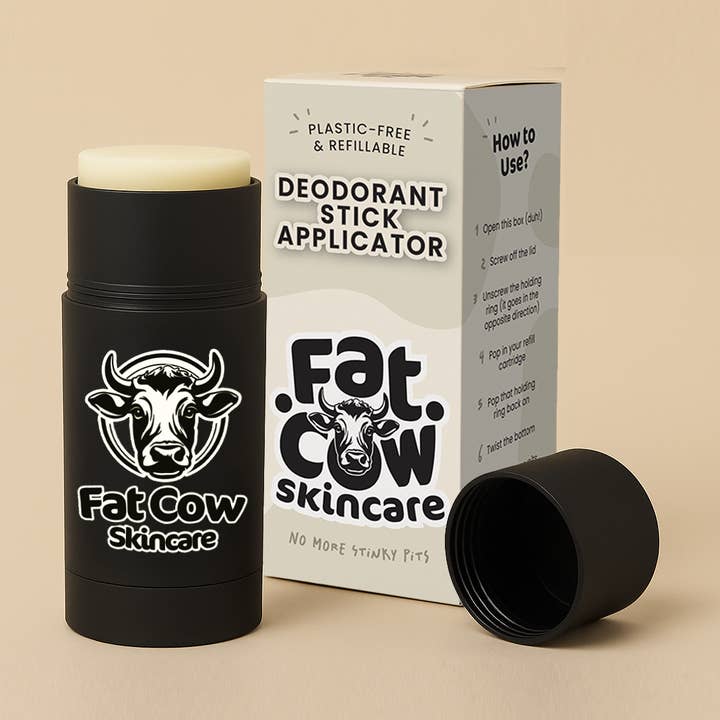 Non-Toxic Natural Deodorant Applicator for wholesale by Fat Cow Skincare