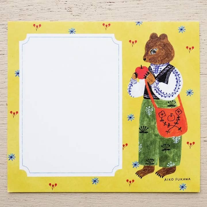 「FUNJI」In Japan - Wholesale Notepad - Aiko Fukawa Memo Pad | Flower and Animals Notepad6