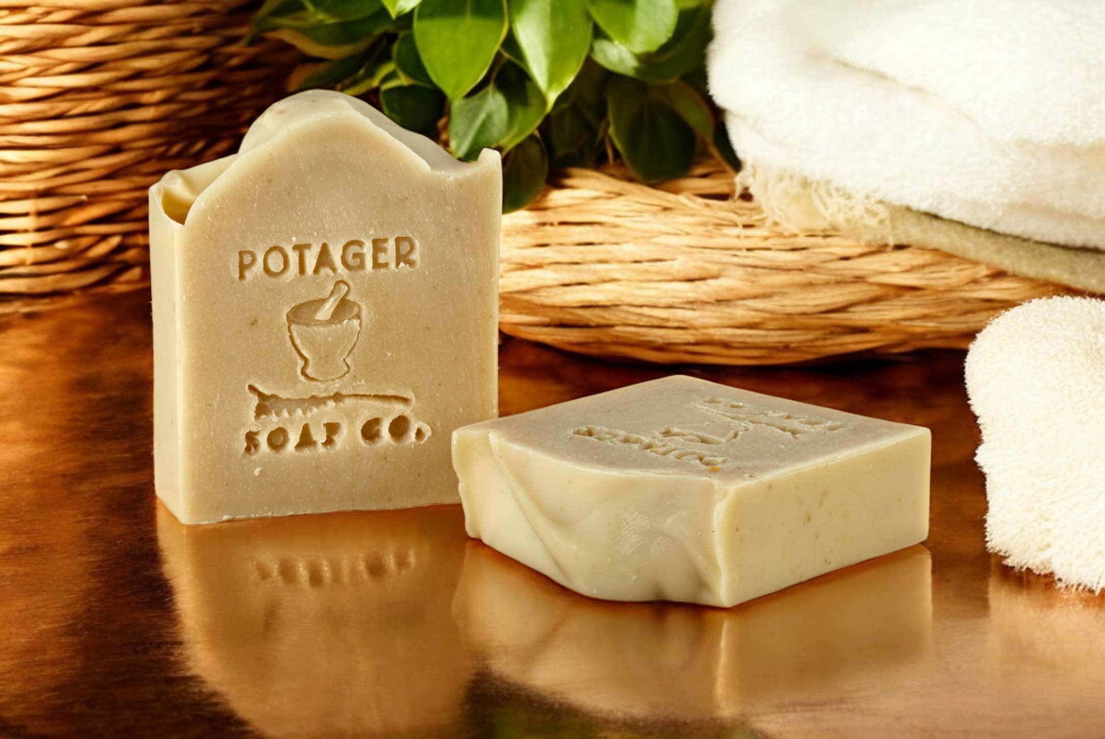Potager Soap Company - Vente Pains de savon - Savon en barre artisanal à l'avoine non parfumé | Savon biologique4