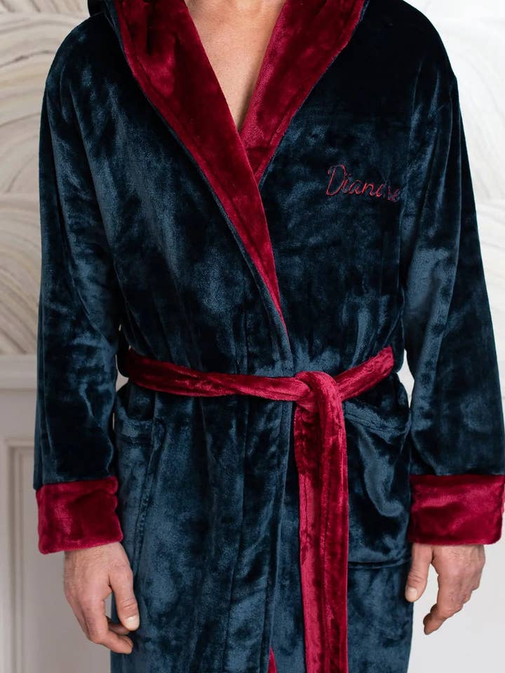 Lotus Linen - Wholesale Robe – Men's - Men’s Robe with Hood – Ultra-Soft Plush Comfort for Everyday Use2