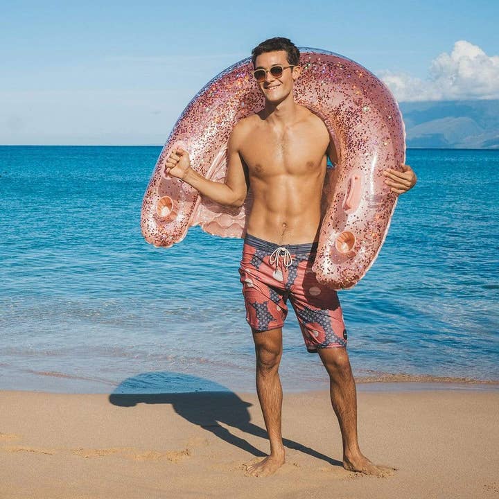 PoolCandy - Wholesale Inflatables - Inflatable Sun Chair Rose Gold Glitter Jumbo Size PoolCandy5