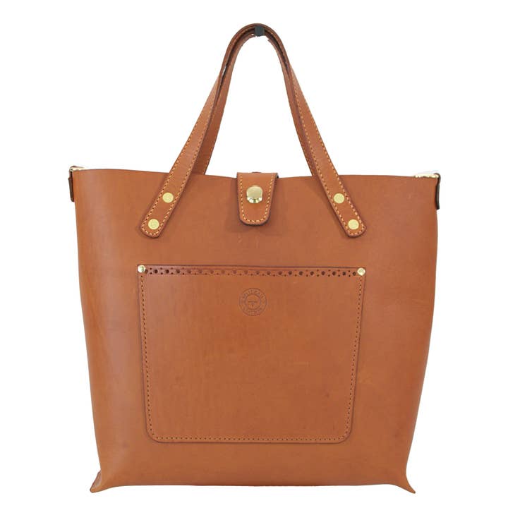 Handmade Leather Tote bag for wholesale by Split Rail Leather