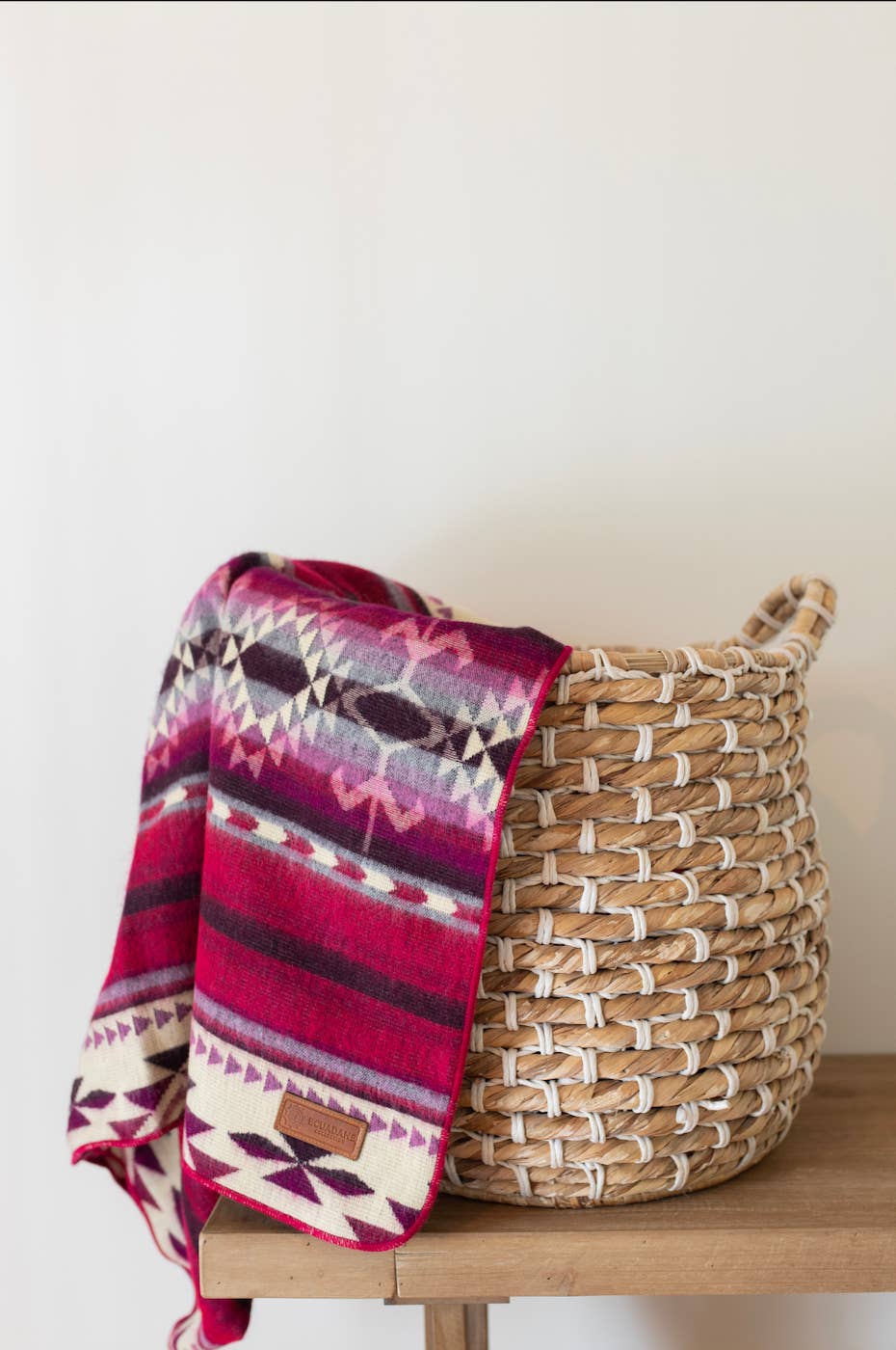 Ecuadane - Wholesale Throw Blanket - Pink Horse Riding Blanket, Southwestern Boho Equestrian Gift