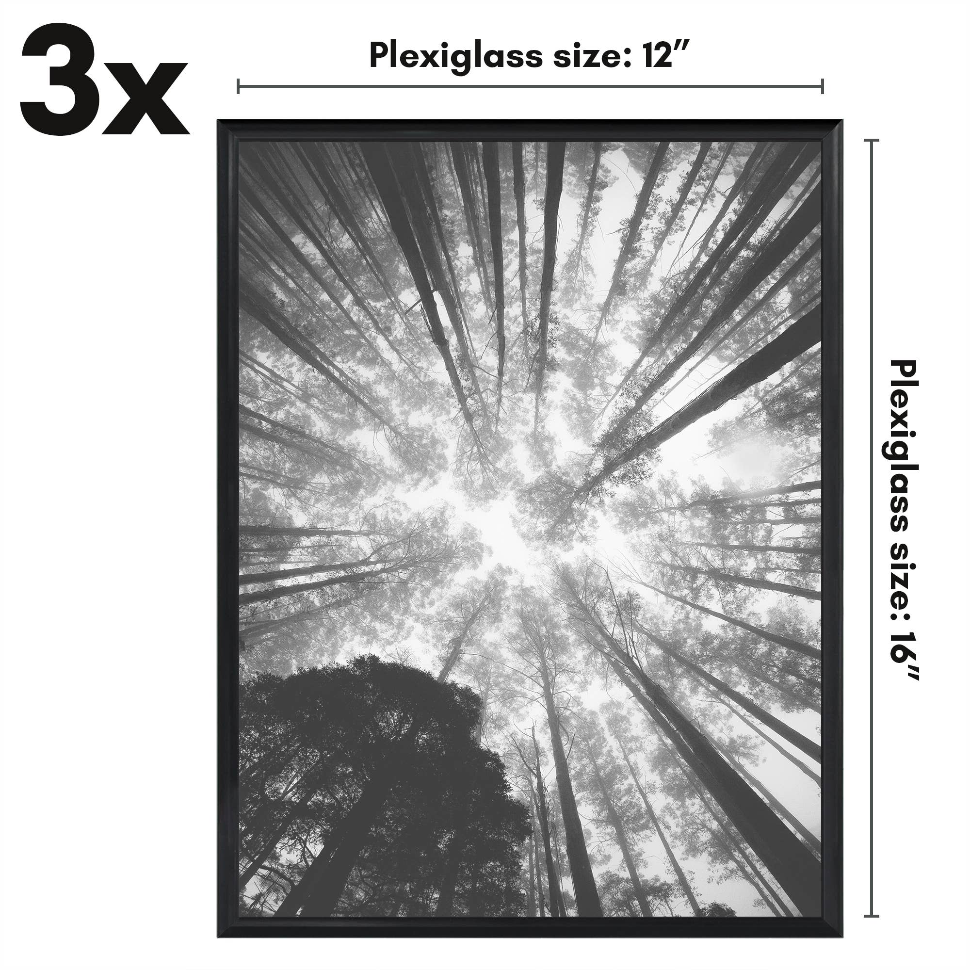 Americanflat - Wholesale Picture Frame - 3 Pack Lightweight Poster Frames6