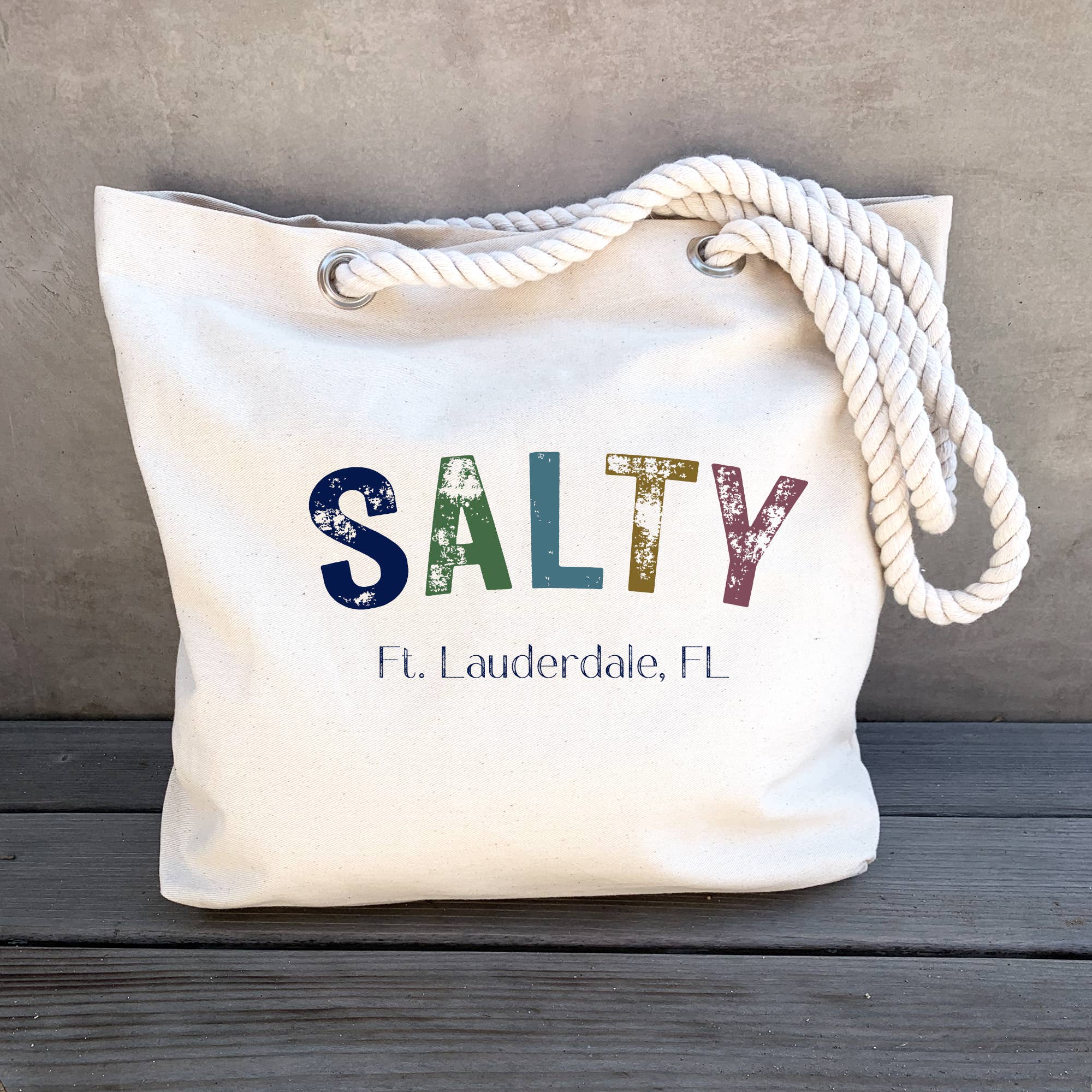 Sockprints - Wholesale Tote Bag - Women's - Custom Beach Tote with Rope Handles – Salty, Sandy, Sunny0