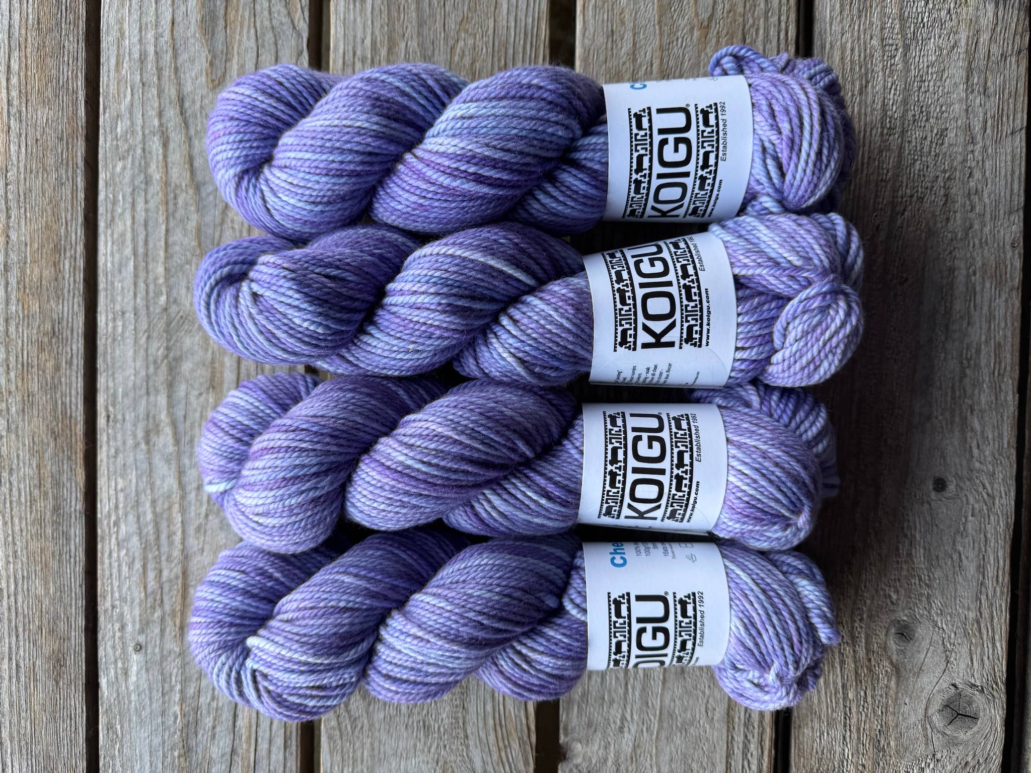 Koigu Wool Designs - Wholesale Yarn - Chelsea Aran Merino Yarn -group B20