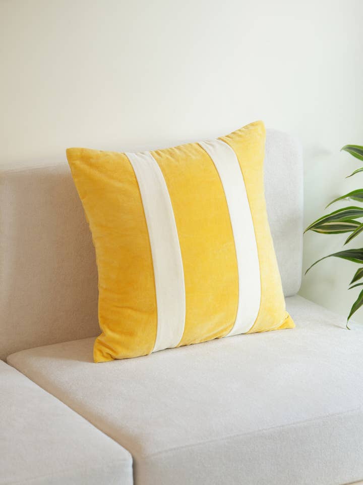 Lemonade Cotton Velvet Pillow for wholesale by Notcoy