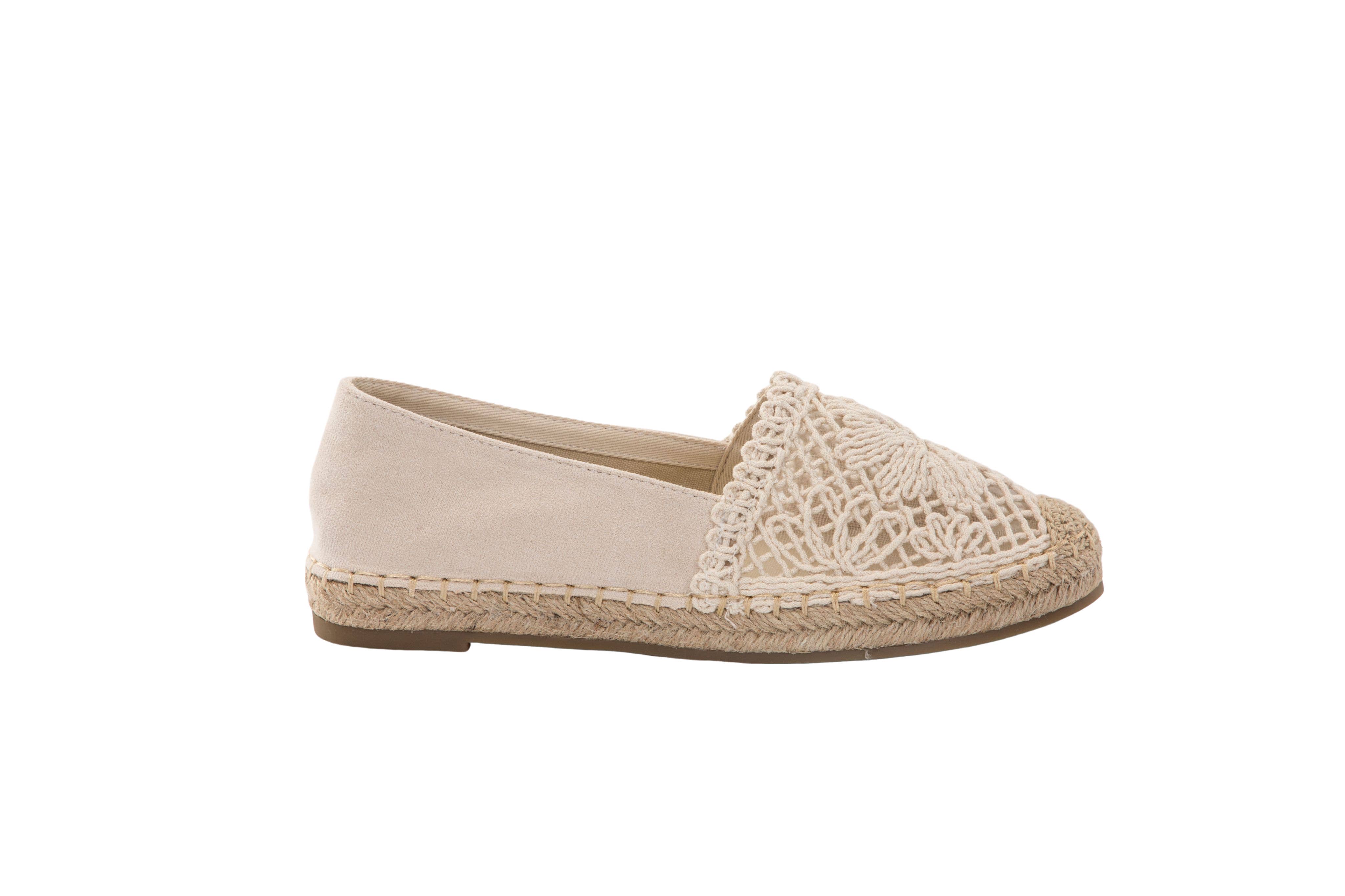 LADY GLORY - Wholesale Flats - Women's - Elegant Flat Espadrilles with Decorative Lace8