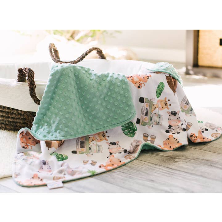 Honey Lemonade - Wholesale Bedding Blanket - Kids & Baby - Premium Baby & Toddler Minky Blanket - Safari