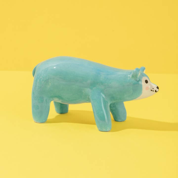 Ana Seixas - Wholesale Decorative Figurine - Blue Bear / Ceramic Piece1