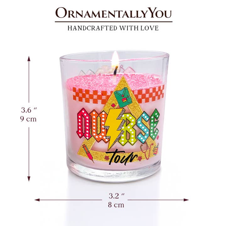 OrnamentallyYou - Wholesale Novelty Candle - Nurse Tour Candle, Cute RN Nursing Lavender Scented Gift
3