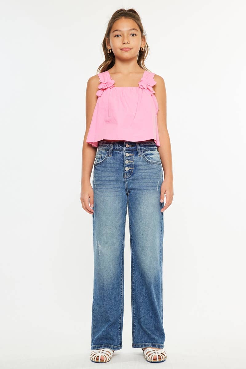 MEDIUM YOUTH  HIGH RISE 90’S FLARE JEANS-YC2578M for wholesale on Faire5