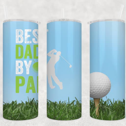 Mini & Me Best Dad By Par Tumbler Set for wholesale by Antisocial Designs