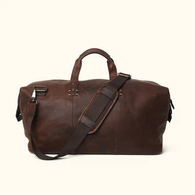 Handmade 22"-Inch Leather Weekend Duffel Travel Bag for wholesale by Tuzech Leather