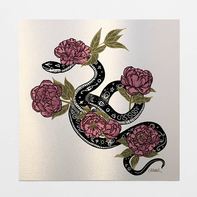 Celestial Snake Stardream 6x6 Art Print for wholesale by Mother of the Moon