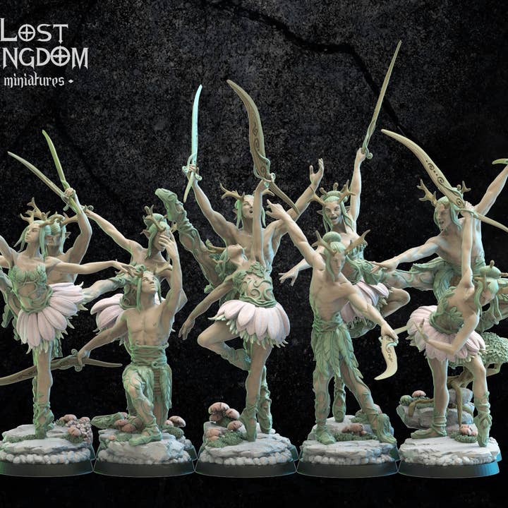 Ballerini di spada degli elfi dei boschi per la vendita all'ingrosso da parte di Forg3d