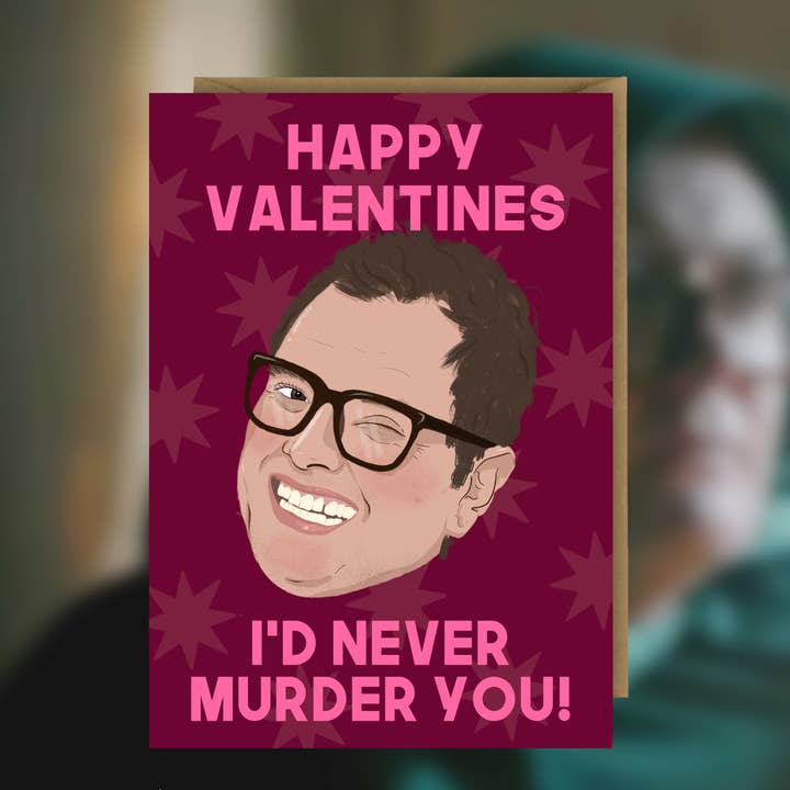 Alan Carr Drôle La carte de Saint-Valentin Les Traîtres, humour britannique pour la vente par The Queer Store