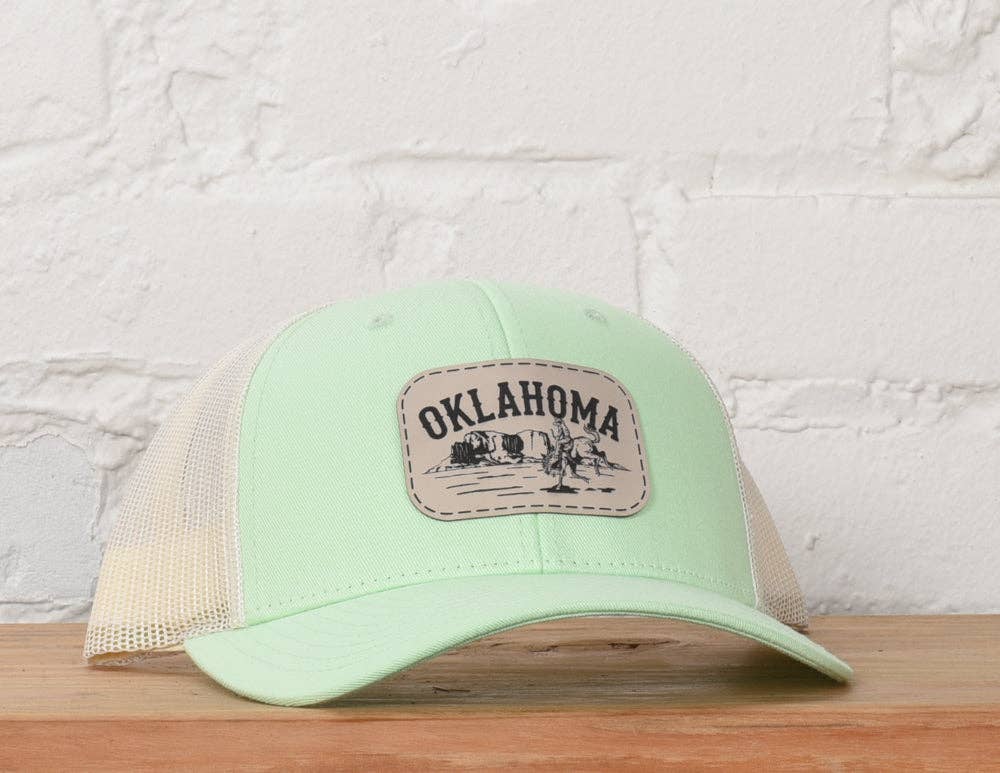 Classic State - Wholesale Trucker Hat - Unisex - Oklahoma Cowboy Snapback Hat0