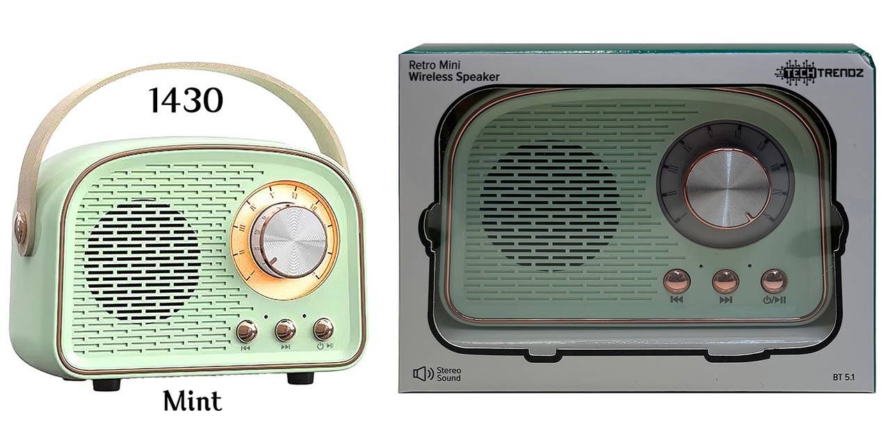 Tech Trendz - Vente Haut-parleurs - Haut-parleur Bluetooth rétro6