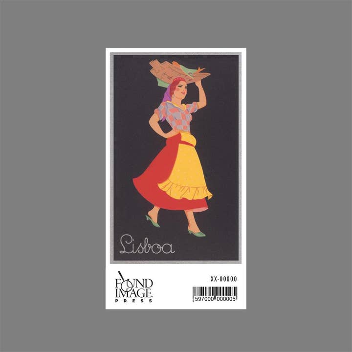 Found Image Press - Vente Autocollant - Autocollant MF-899 Affiche de voyage pour Lisbonne1