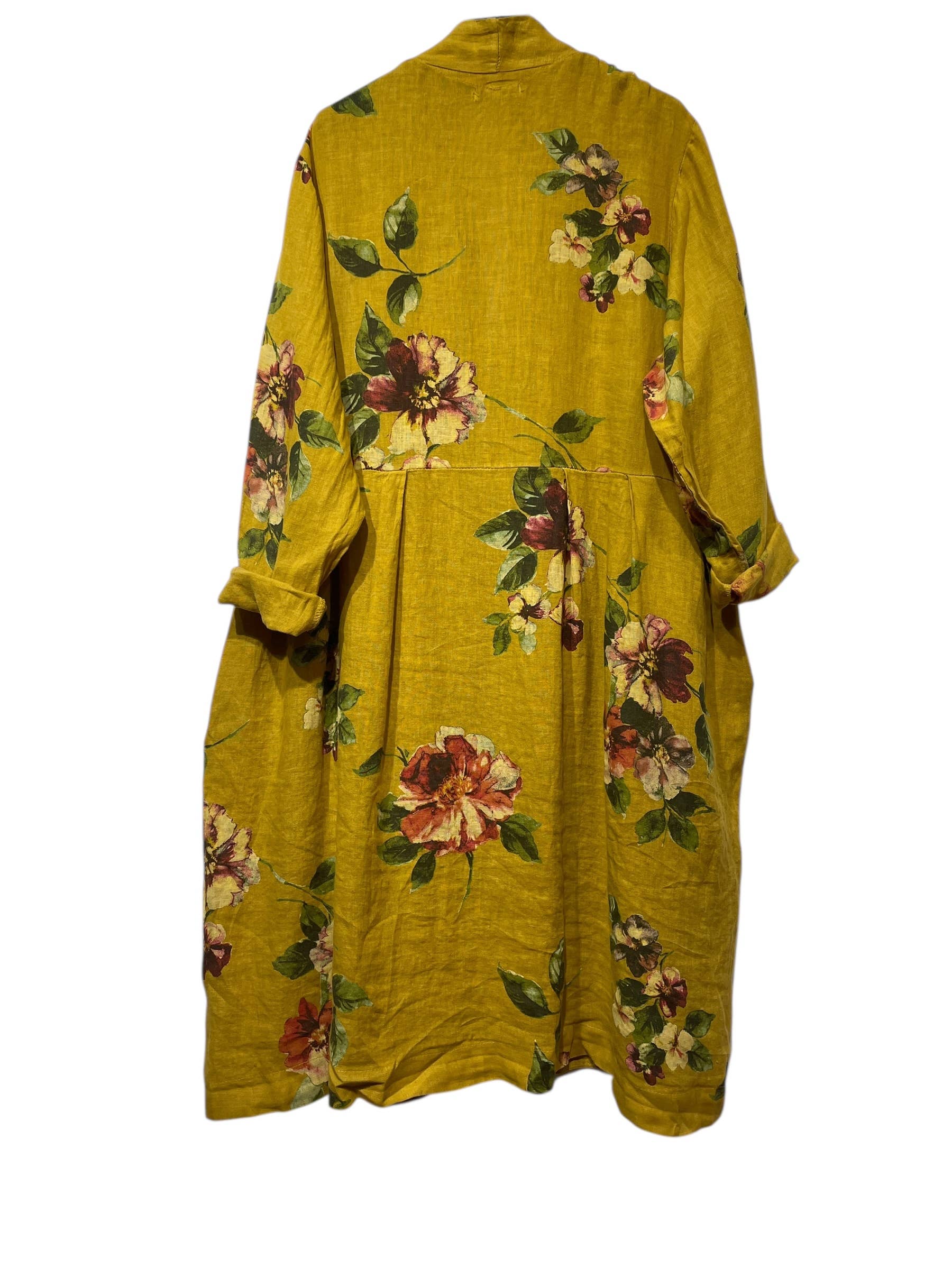 LINEN & COTTON HOUSE - Wholesale Jacket - Women's - JACKET 1142 FLOWERS LINEN MATERIAL WITH POCKETS7