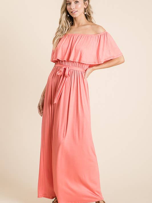 lovely melody - Vendita all'ingrosso Vestito - Donna - LMD5025-Maxi abito in jersey di rayon con spalle scoperte5