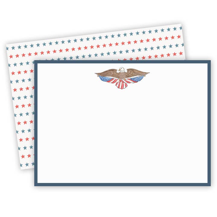 Aigle américain vintage avec étoiles, ensemble de 8 | A7 pour la vente par Independent Puppy