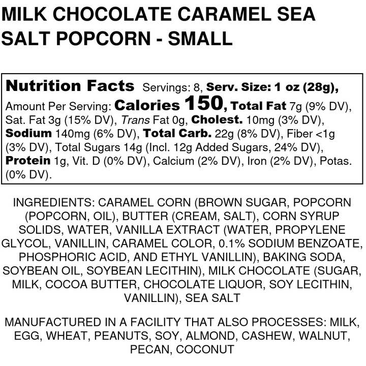 Bedford Candies - Wholesale Popcorn - Milk Caramel Sea Salt Gourmet Popcorn2