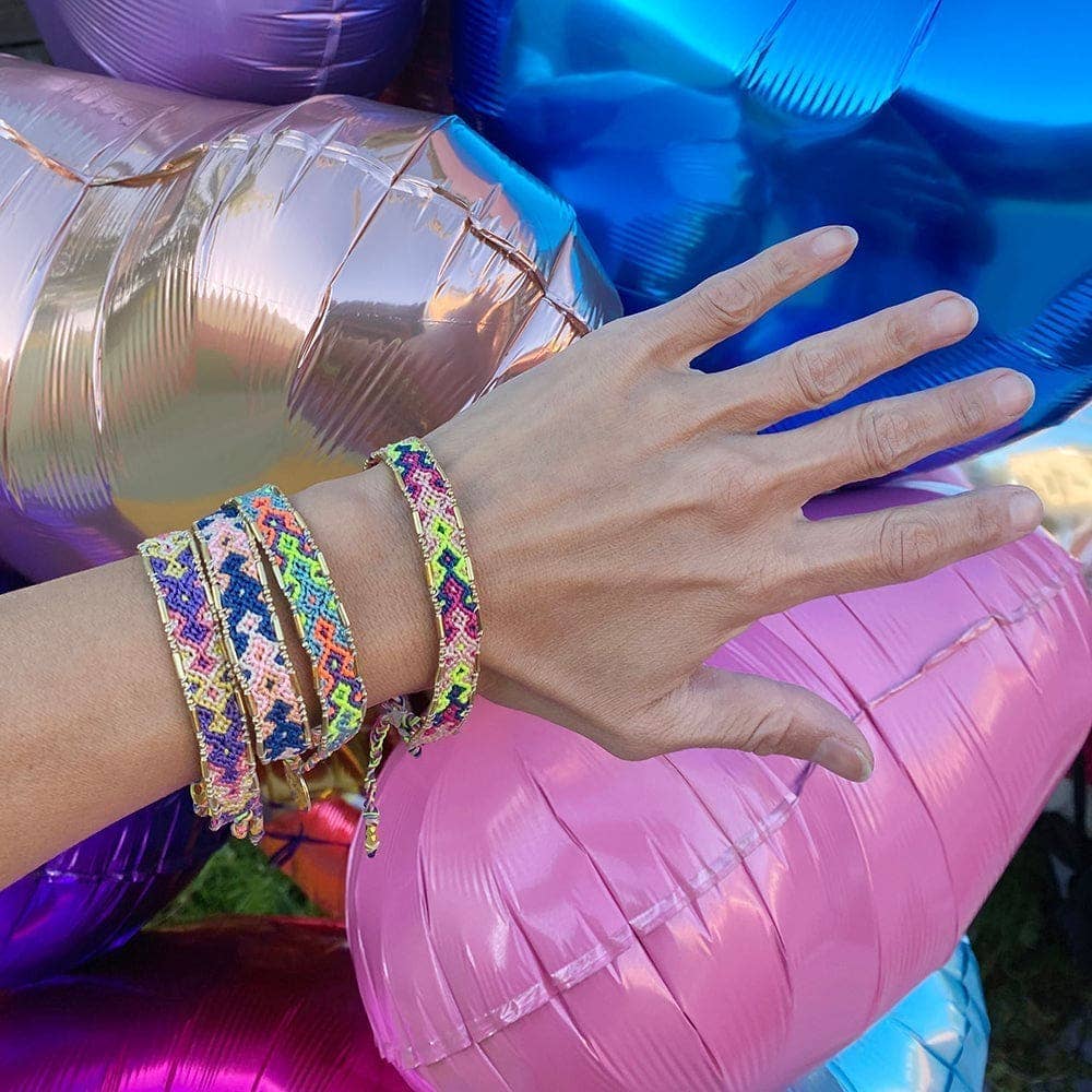 Love Is Project – Pulseira entrelaçada/entrançada por atacado – Pulseira da Amizade Bali - Festa do Festival1