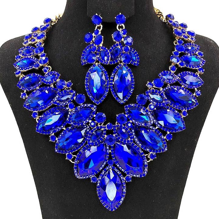 Diacly – wholesale Jewellery set – Cloud Oblong Shape Big Chunky Set1