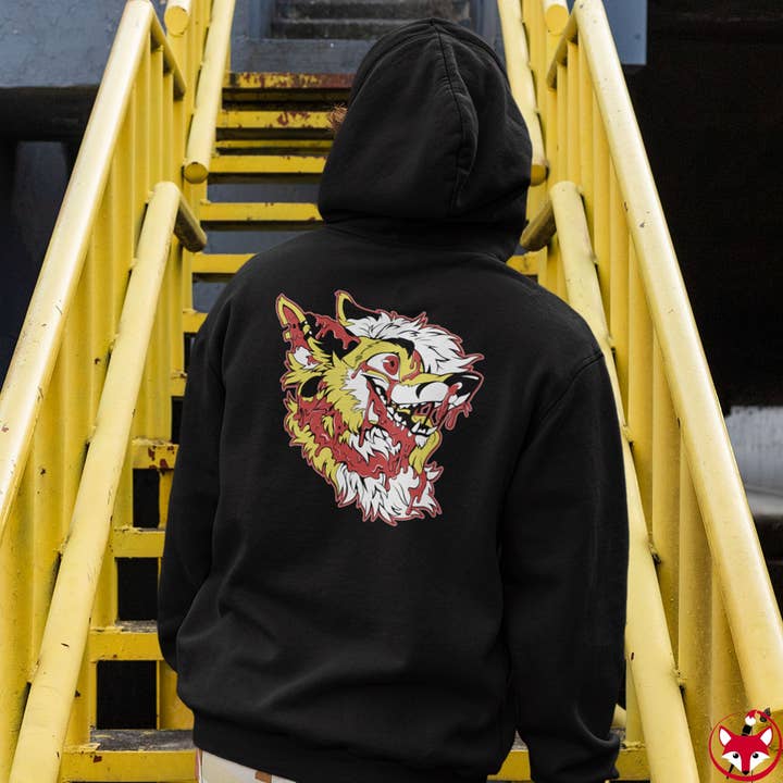 Jaune et rouge - Sweat à capuche pour la vente par Artworktee