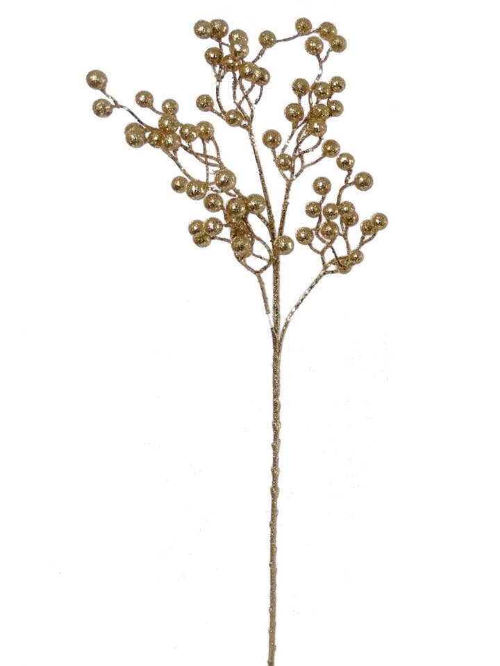 Gouden Glitterspray Bal - 66 cm Kerstcollectie voor wholesale door Larksilk