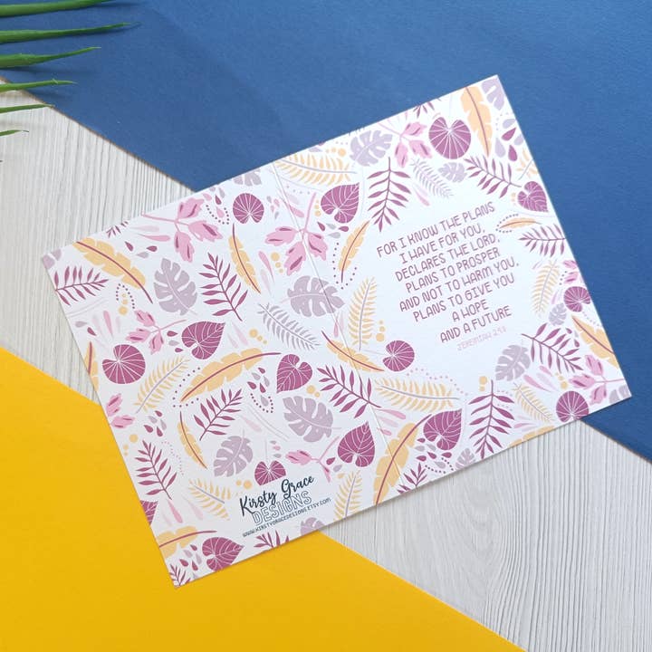 Kirsty Grace Designs - Wholesale Stationery/Notecard Set - 6 Pack Scripture Cards, Christian Stationery, Faith Card