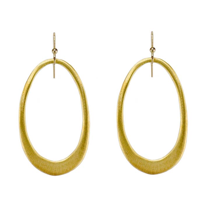 Medium Oval Earrings in Silver or Vermeil for wholesale by Philippa Roberts