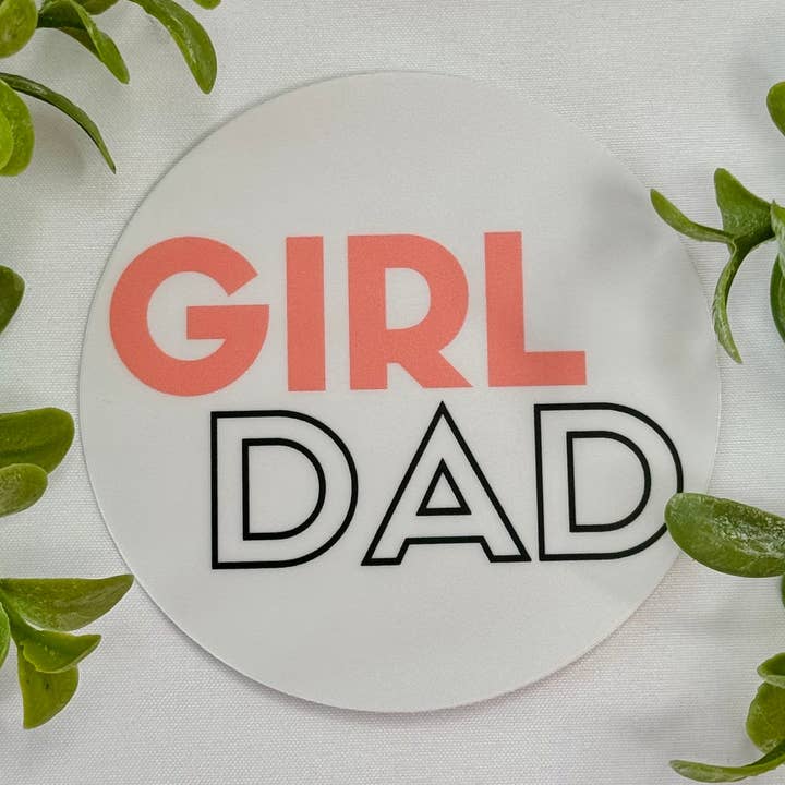 Girl Dad Sticker for wholesale by Createmerchco