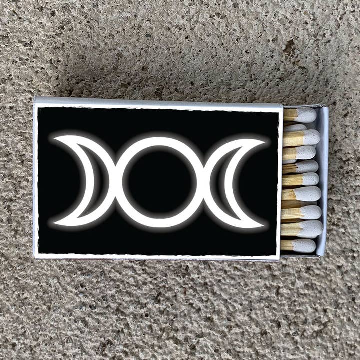 Triple Moon Matchbox • Decorative Matches - Candle Acc for wholesale by Most Amazing