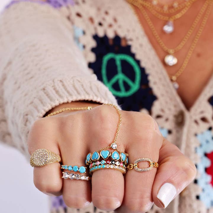 JTG Jewelry - Venta al por mayor Pulseras de cadenas y eslabones - Cadena de mano con bisel3