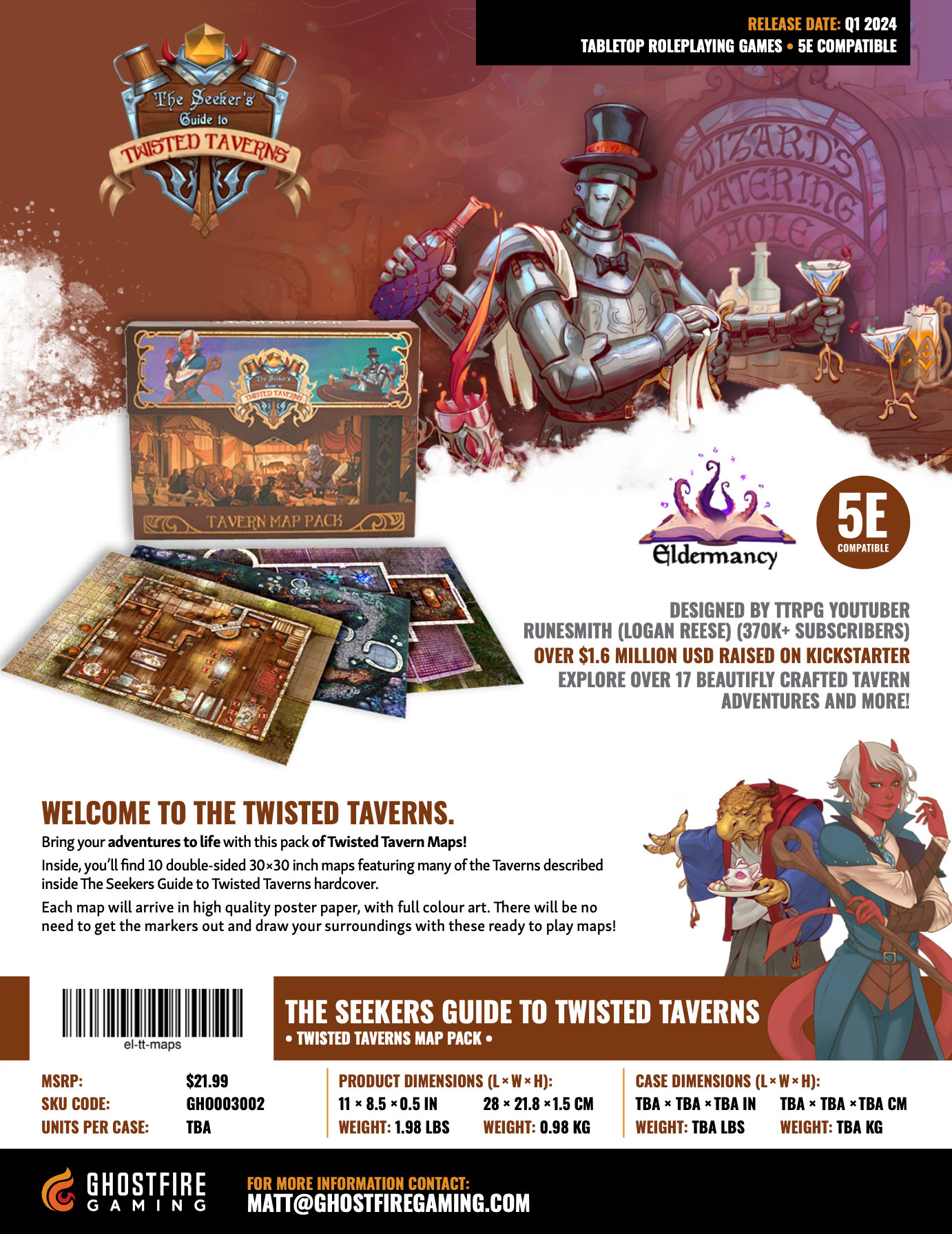 QMDirect - Wholesale Board Game - Twisted Taverns - Tavern Map Pack3