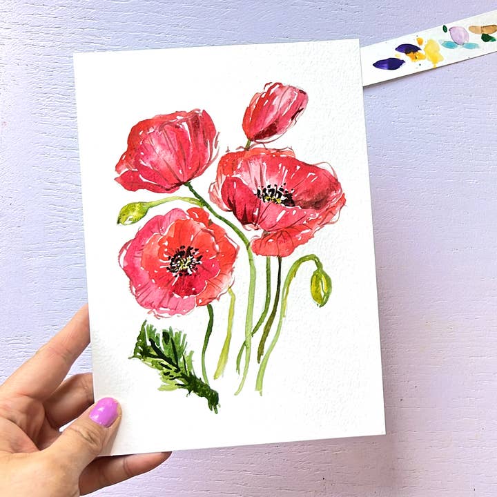 Jean Choe Art & Design - Wholesale DIY Craft Kit - Wildflowers Watercolor All-In-1 Kit for Beginners10