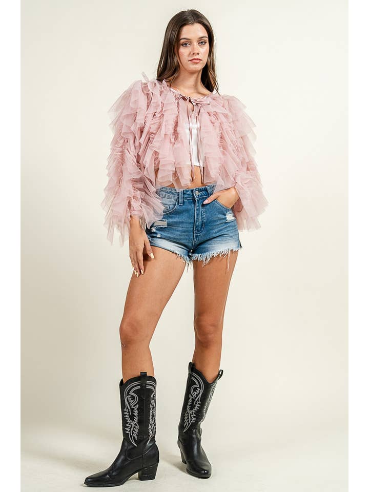 PRIVY - Wholesale Jacket - Women's - CG60052Y_TULLE JACKET18