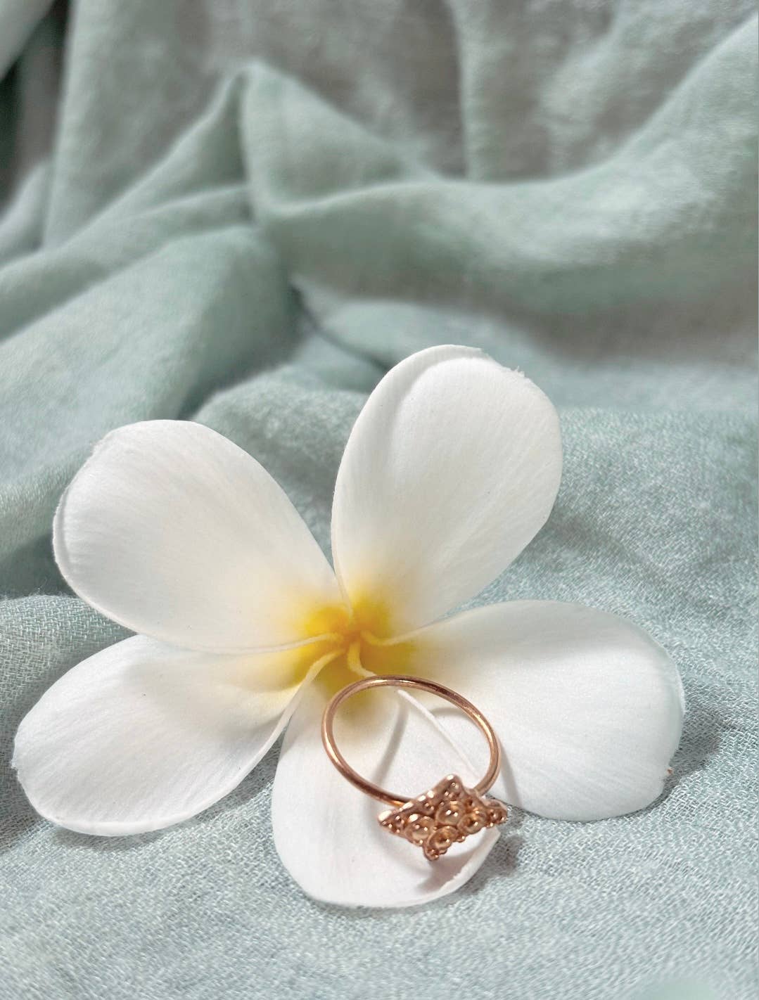 Nakila Collective – Anel de banda por atacado – Anel Senja - Vermeil 22k8