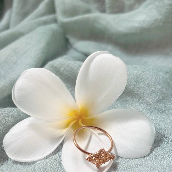 Nakila Collective – Anel de banda por atacado – Anel Senja - Vermeil 22k8