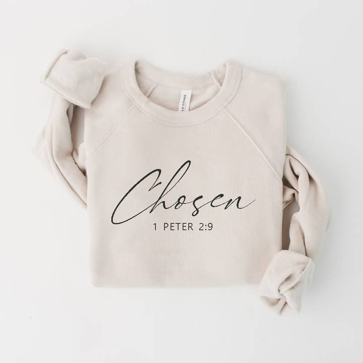 Pull polaire unisexe à motif graphique CHOSEN pour la vente par Shamaim