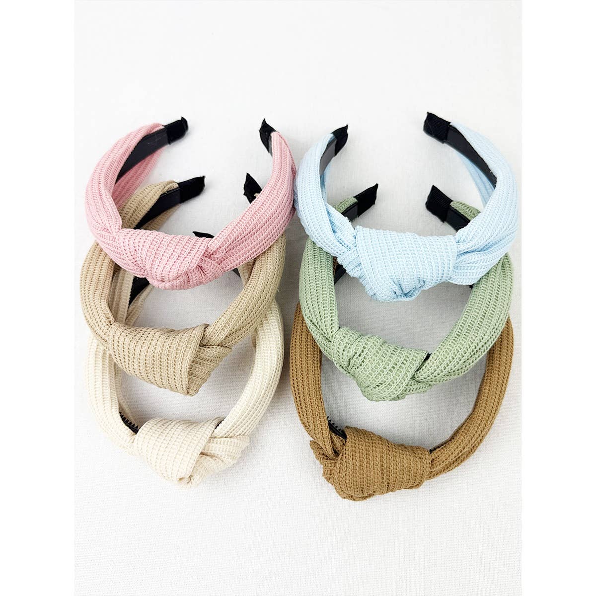 MIX COLOR All Year Long Waffle Knot Headband for wholesale on Faire2