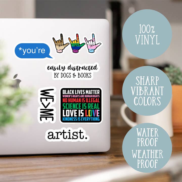 Anthem Sticker Company - Wholesale Sticker - de plaats van een vrouw staat op de Leia-sticker van het verzet1