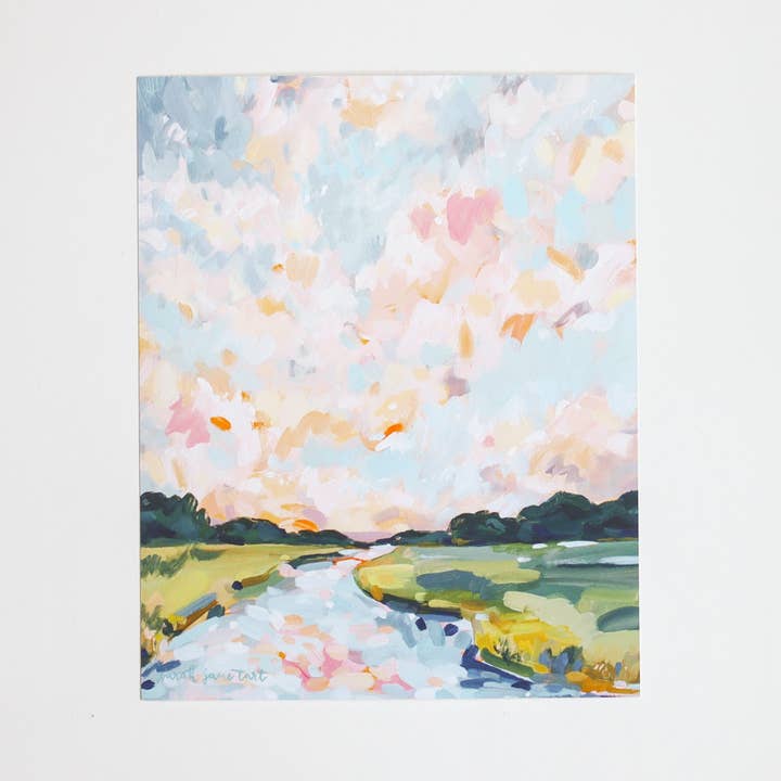 Chasing Sunsets | 8x10 Print for wholesale by Sarah Jane Tart Art Studio