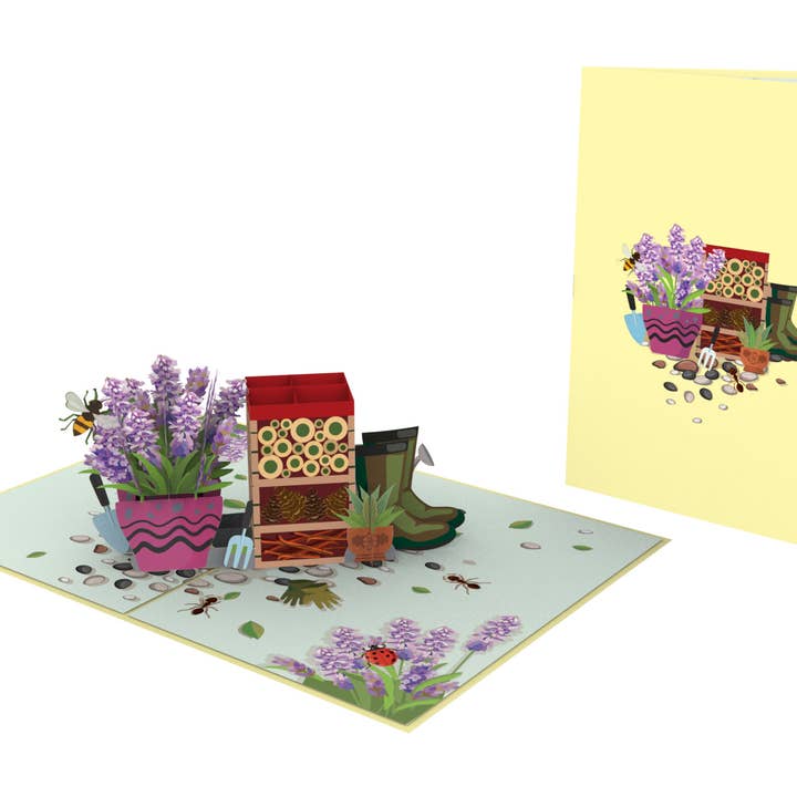 Gardening Pop-Up Card for wholesale by Blue Bird Cards