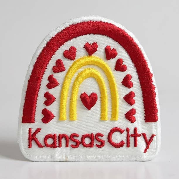 Kansas City Rainbow Patch- Embroidered Patch for wholesale by AMD Embroidery KC