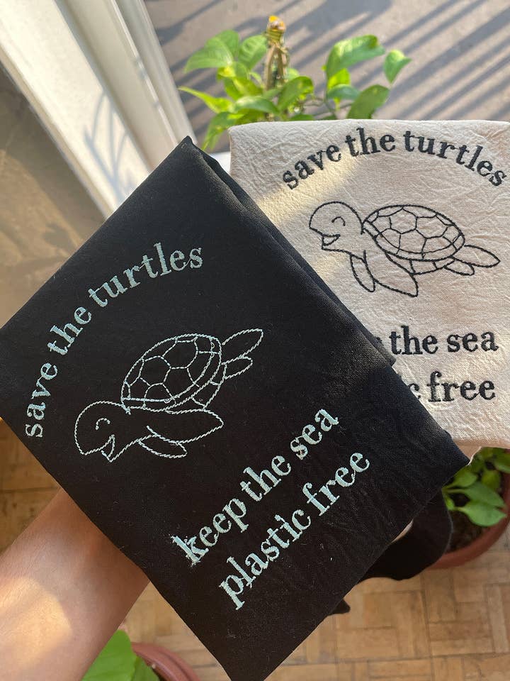Save the turtles - Tote bag for wholesale by Sara's threads